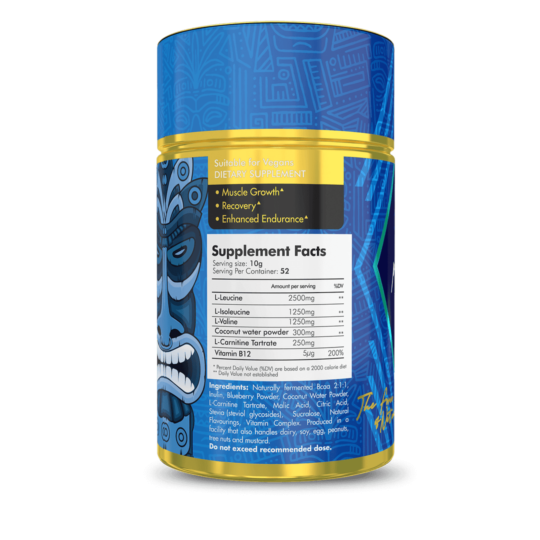 Vegan BCAA with Coconut Water extract for hydration and muscle growth