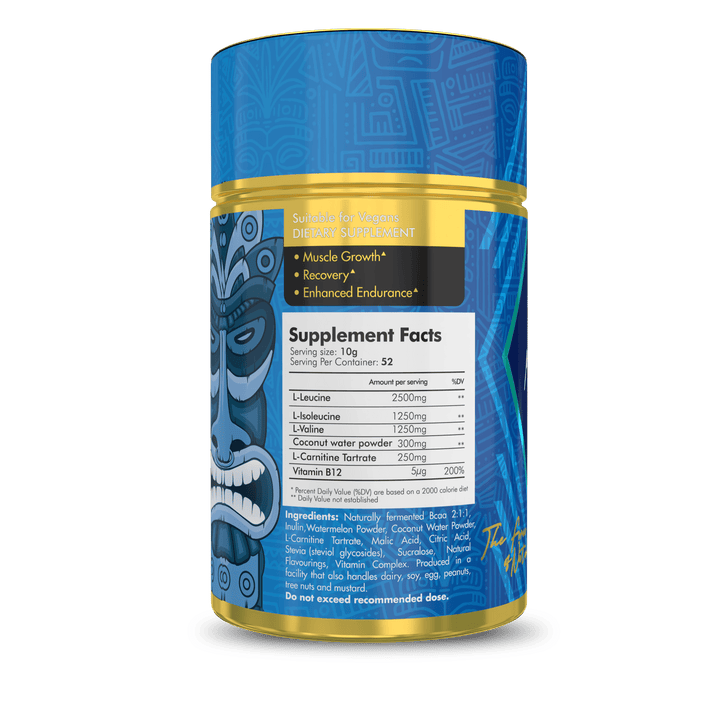 Natural amino acids for muscle support: Leucine, Isoleucine, and Valine in vegan BCAA powder