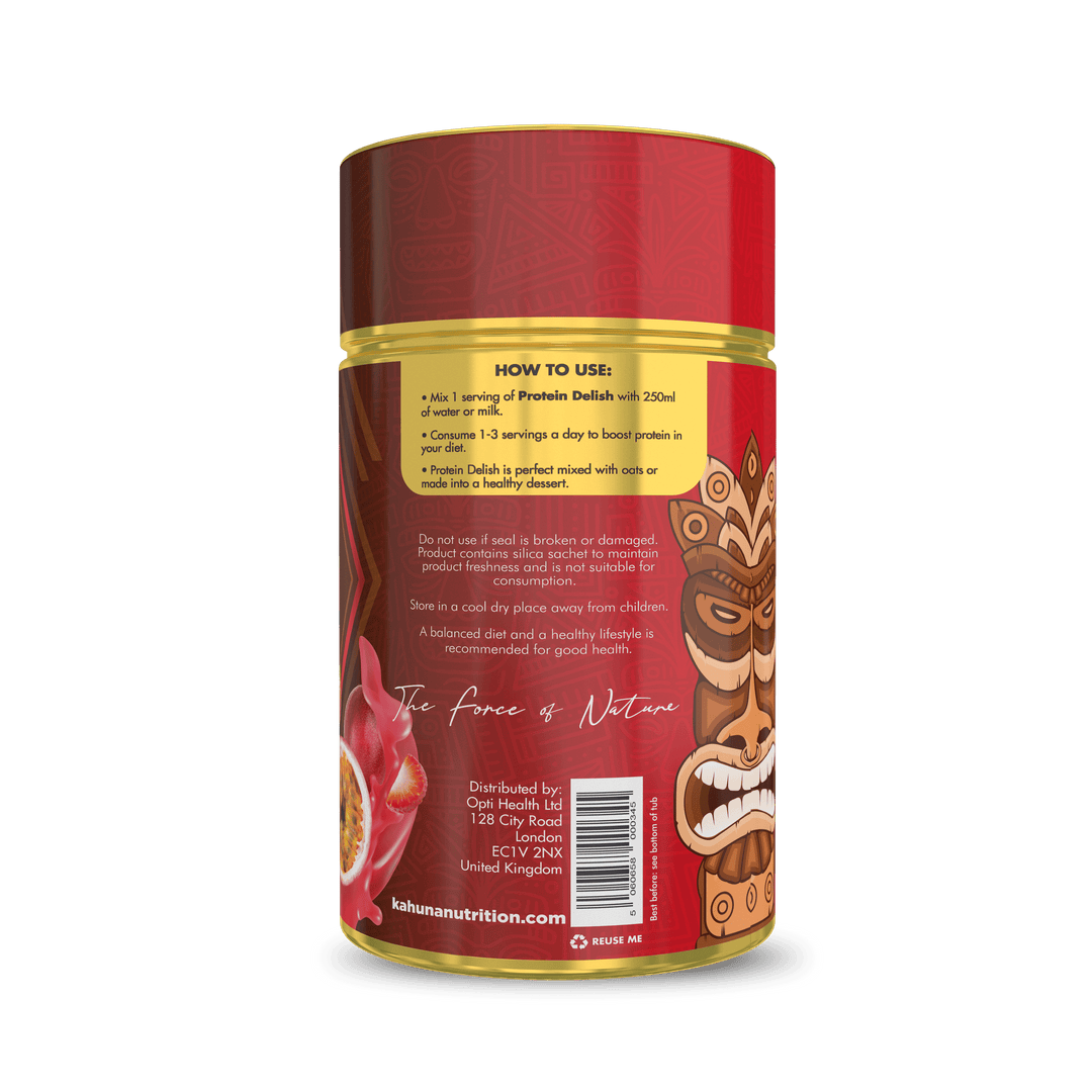 Best Tasting Protein powder, Protein Delish, Passion Fruit Cheesecake Flavour, How to use, 920g