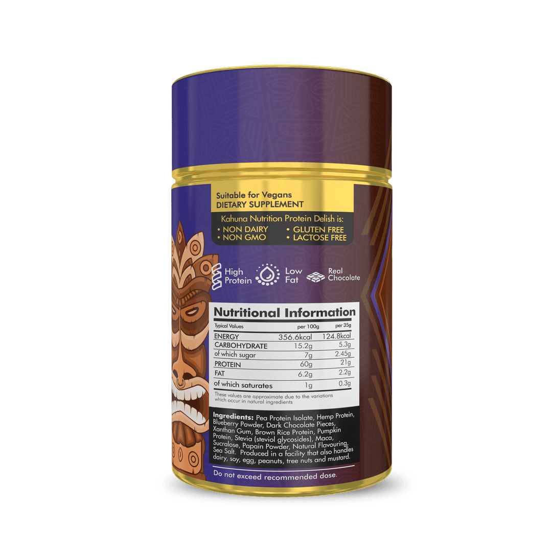 Best Tasting Protein powder, Protein Delish, Blueberry Flavour Choc Chip Ice Cream Flavour, How to use, 920g