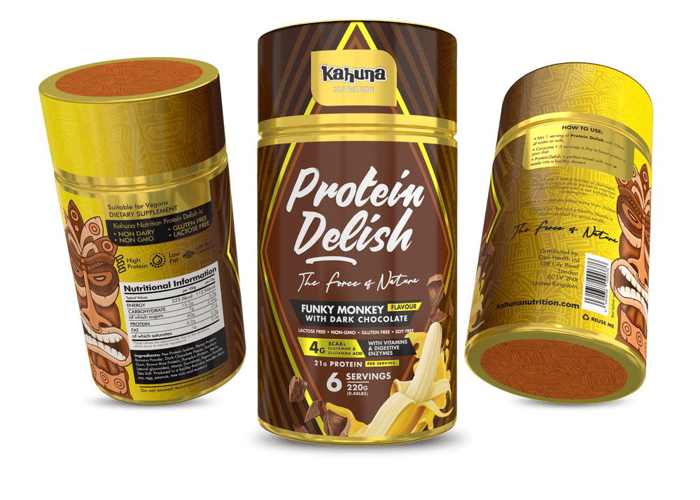 Protein Delish Funky Monkey | Delish Smoothie Powder| Kahuna Nutrition