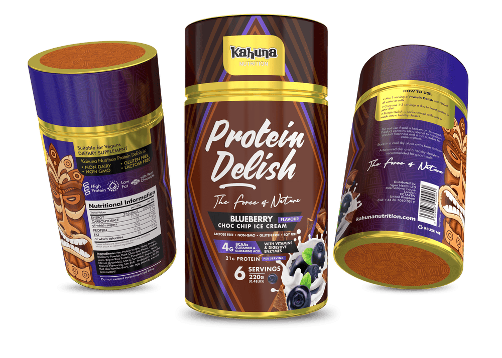 Protein Ice Cream Blueberry Choc Chip | Kahuna Nutrition