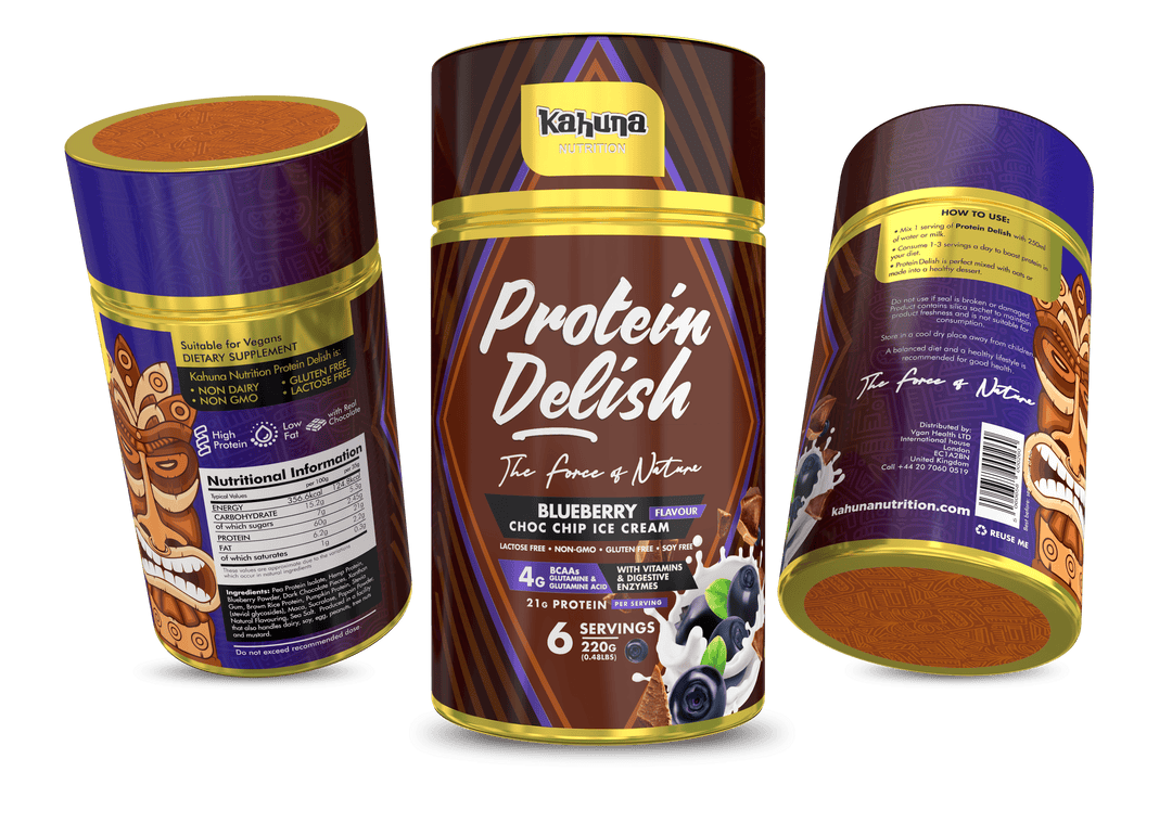 Protein Ice Cream Blueberry Choc Chip | Kahuna Nutrition