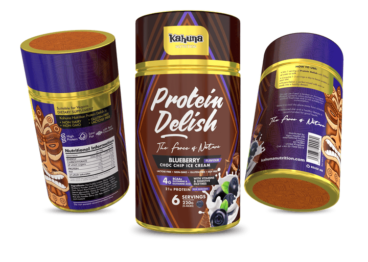 Protein Ice Cream Blueberry Choc Chip | Kahuna Nutrition