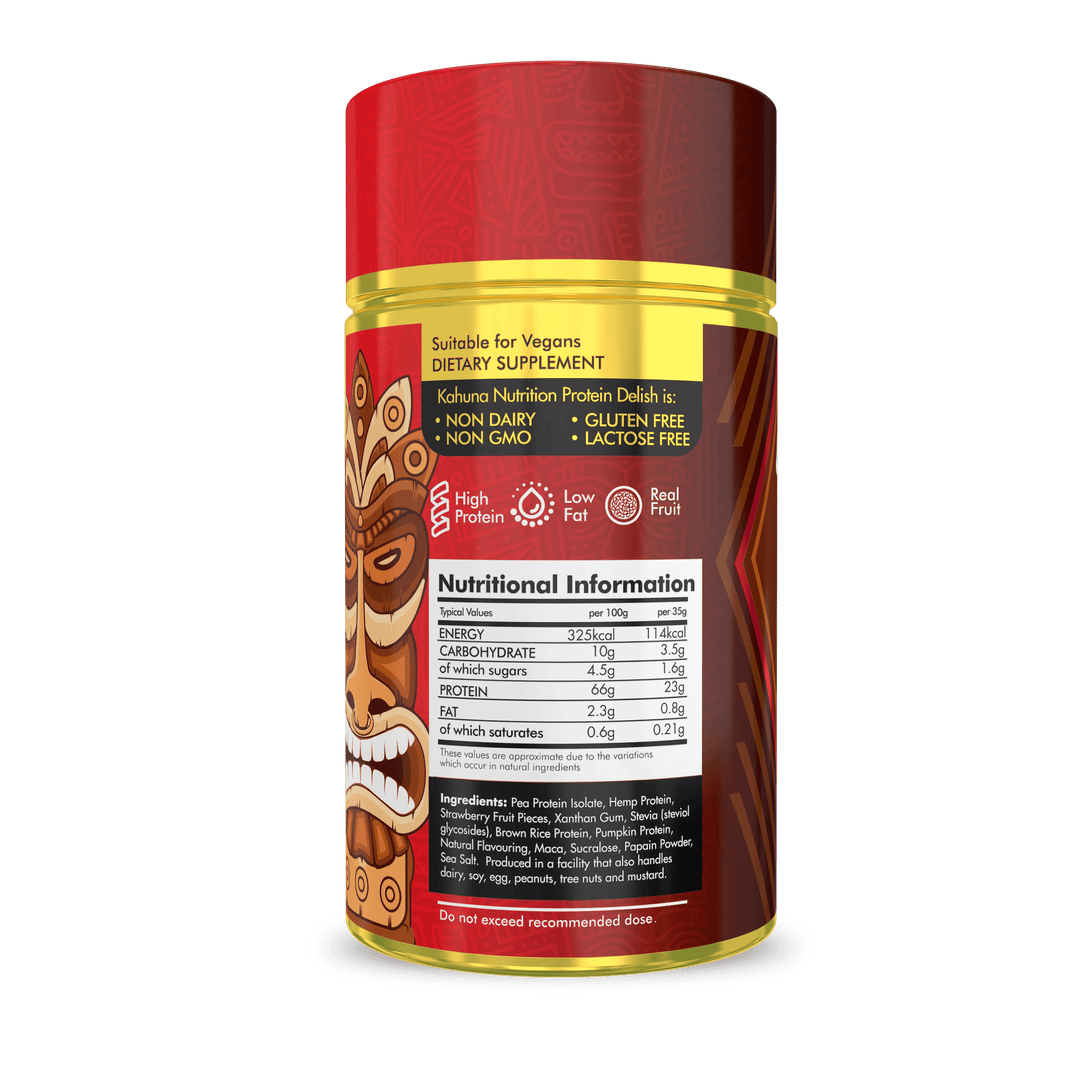 Best Tasting Protein powder, Protein Delish, Passion Fruit Cheesecake Flavour, Nutritional Information, 220g
