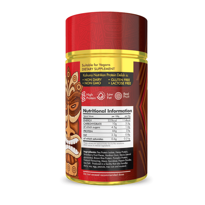 Best Tasting Protein powder, Protein Delish, Passion Fruit Cheesecake Flavour, Nutritional Information, 220g