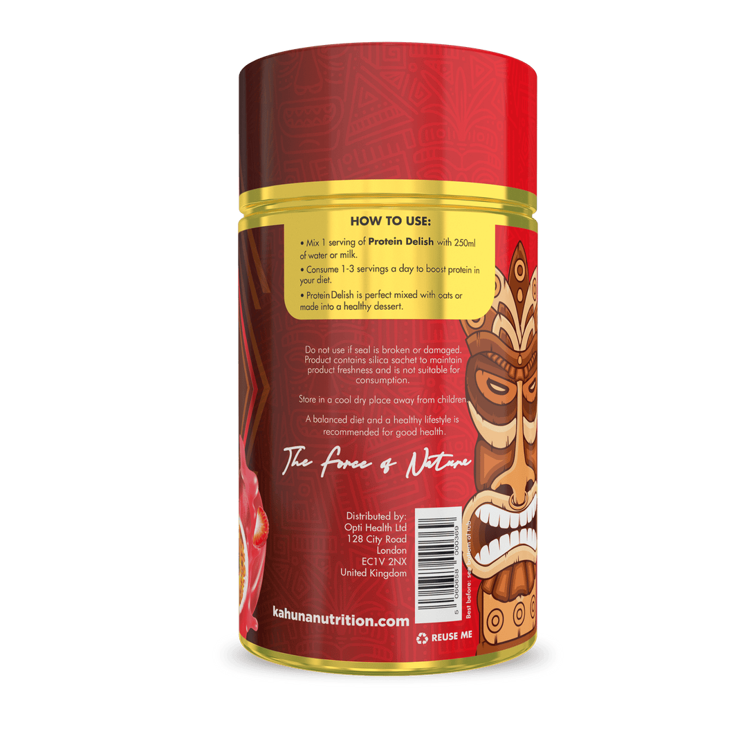 Best Tasting Protein powder, Protein Delish, Passion Fruit Cheesecake Flavour, How to use, 220g