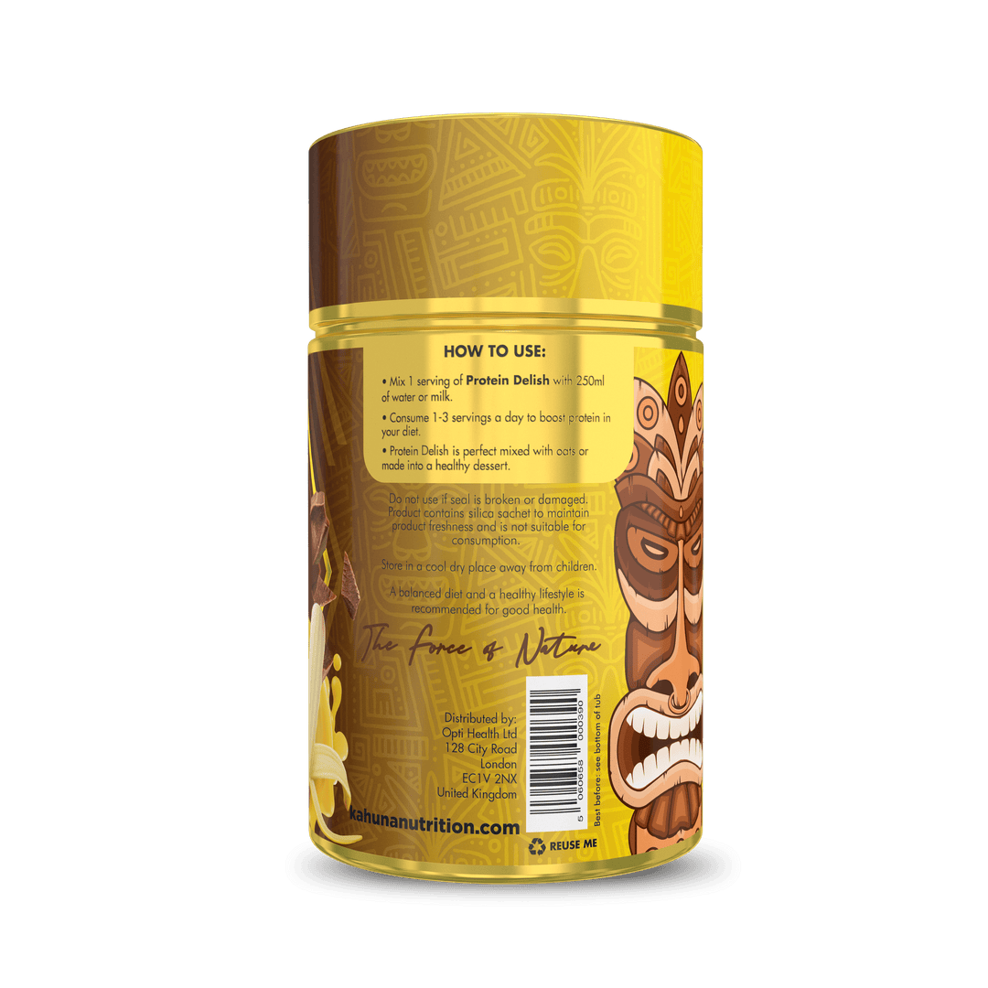 Best Tasting Protein powder, Protein Delish, Banana Flavour, How to use, 630g