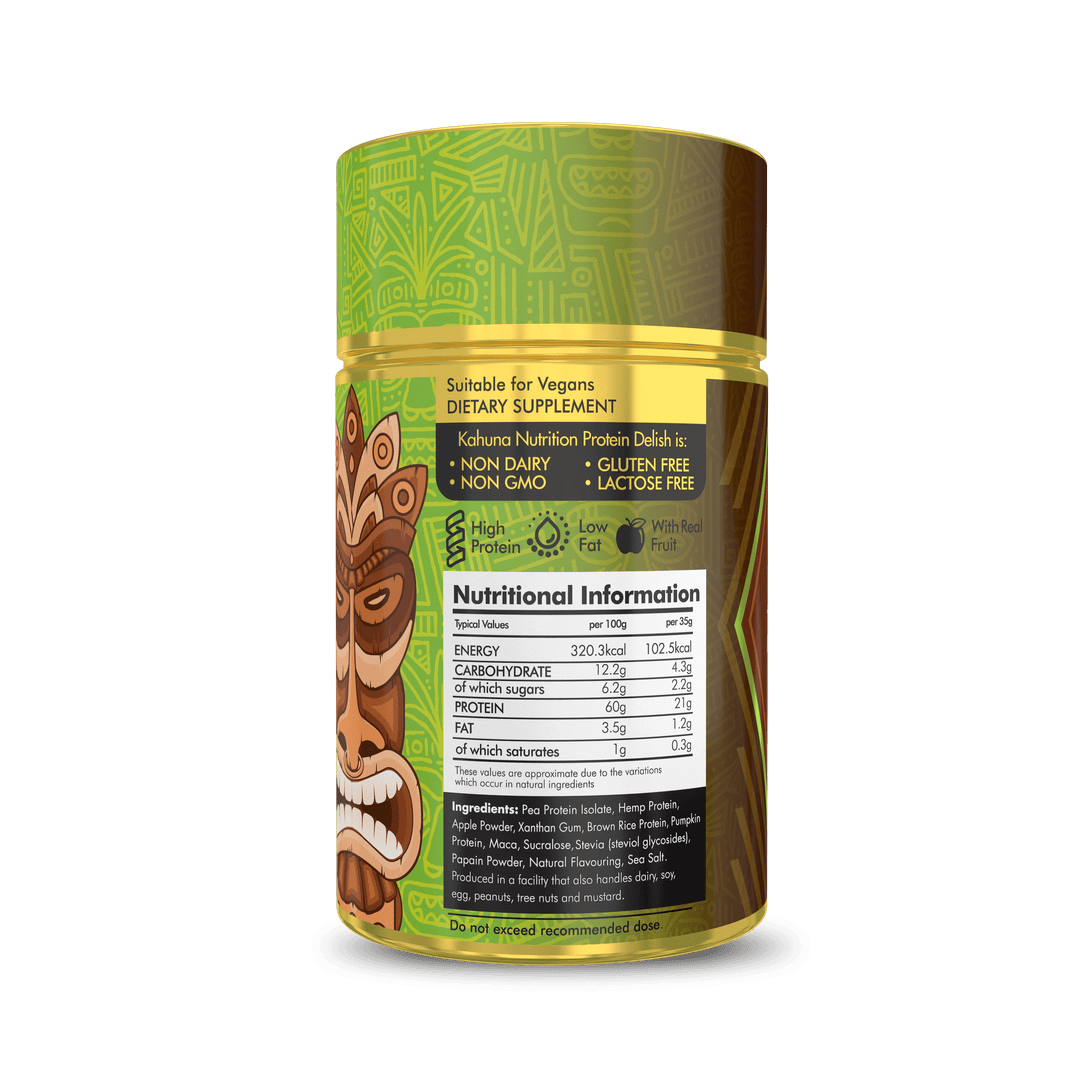 Best Tasting Protein powder, Protein Delish, Apple & Cinnamon Flavour, Nutritional Information, 630g