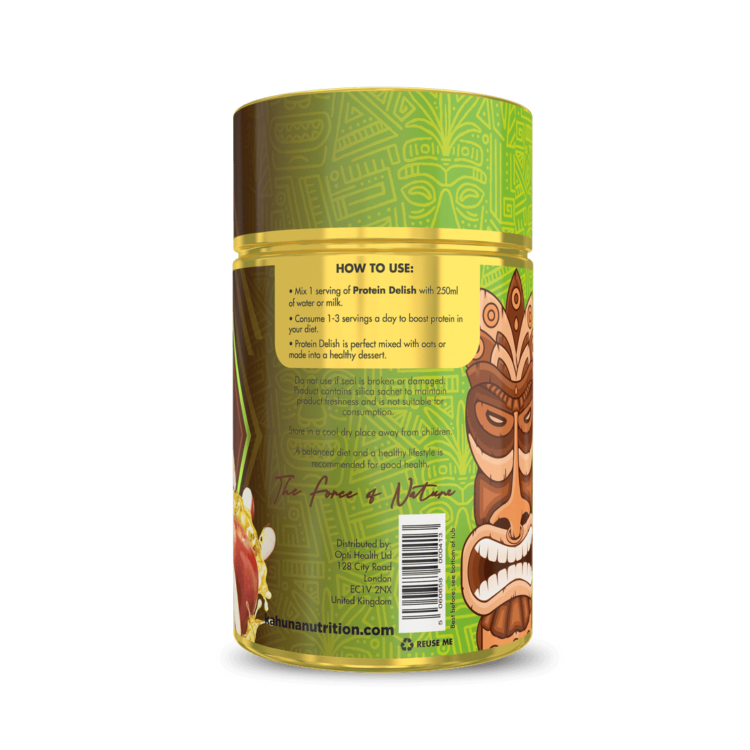 Best Tasting Protein powder, Protein Delish, Apple & Cinnamon Flavour, How to use, 630g