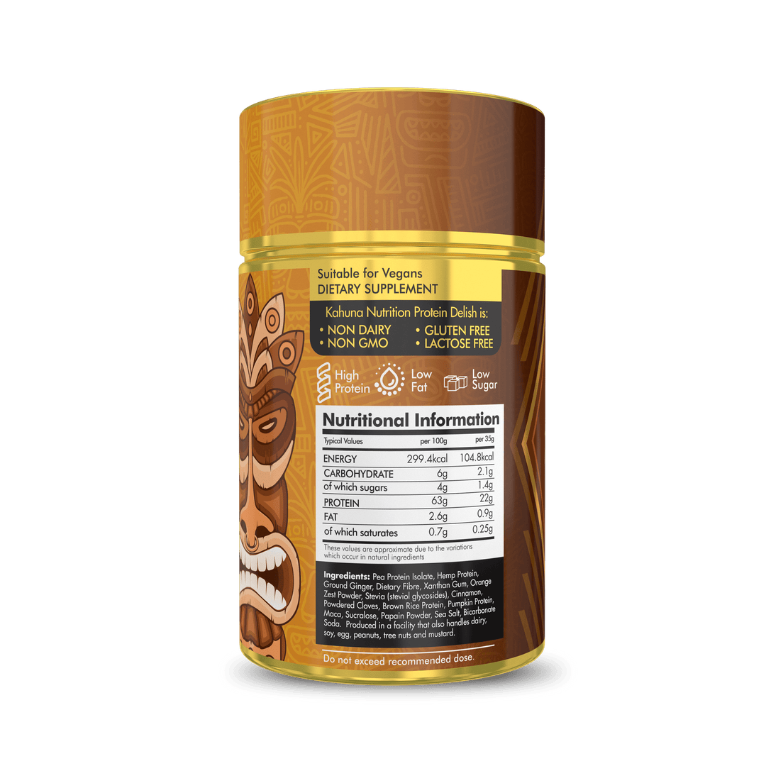 Best Tasting Protein powder Protein Delish, Gingerbread flavour, Nutritional Information, 630g
