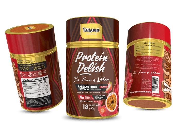Best Tasting Protein powder, Protein Delish, Passion Fruit Cheesecake Flavour, Group Image, 630g