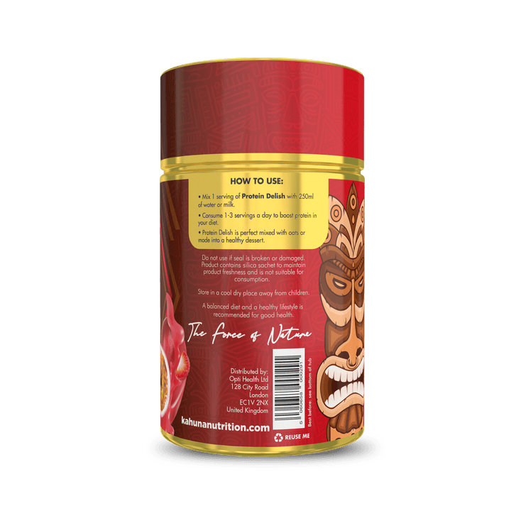 Best Tasting Protein powder, Protein Delish, Passion Fruit Cheesecake Flavour, How to use, 630g